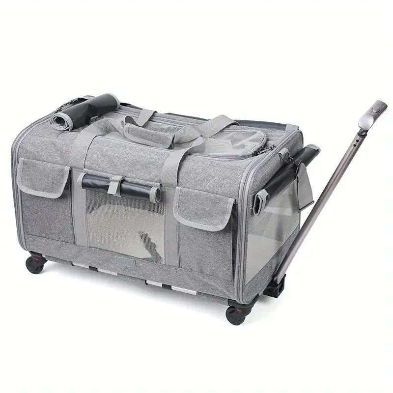 Extra Large Portable Pet Trolley Case Detachable Dog