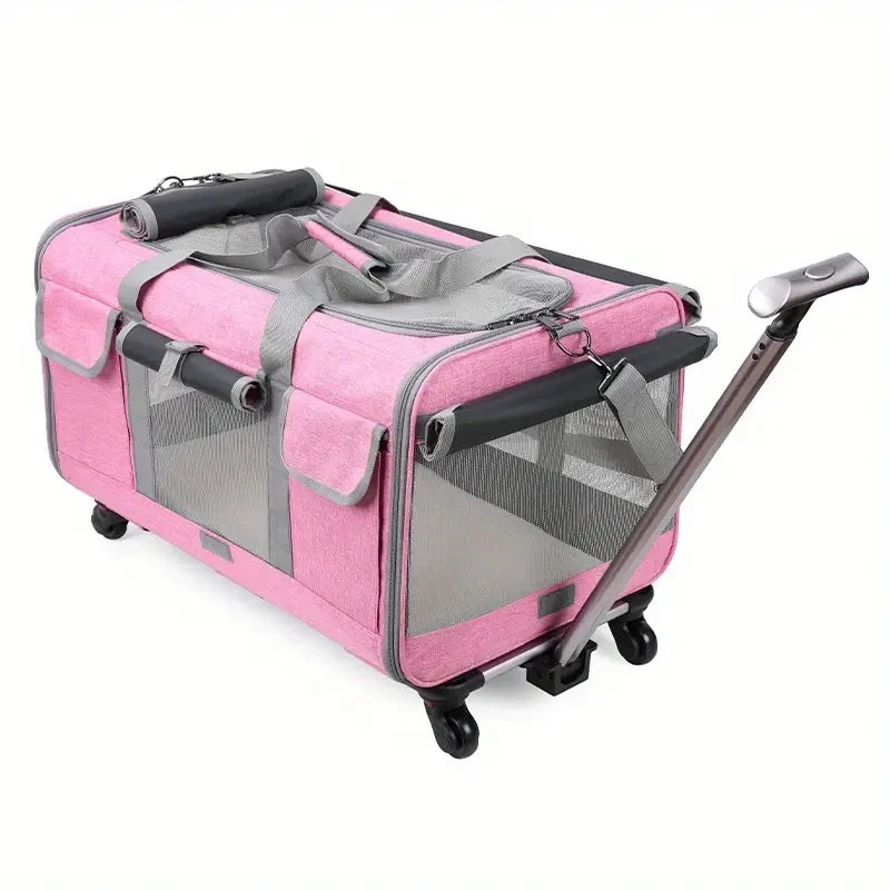 Extra Large Portable Pet Trolley Case Detachable Dog