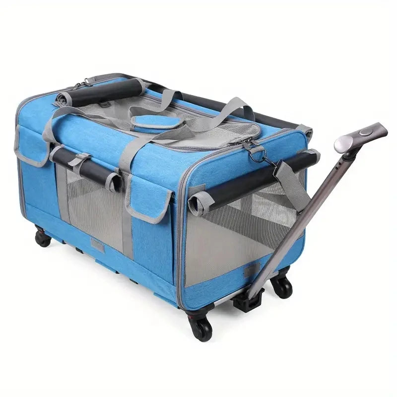 Extra Large Portable Pet Trolley Case Detachable Dog