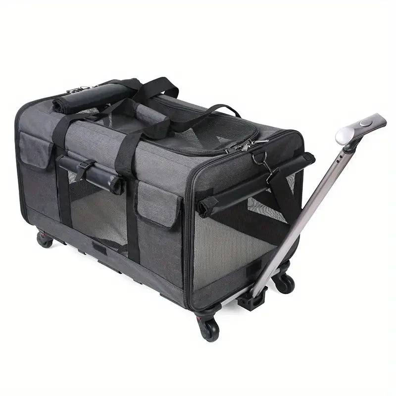 Extra Large Portable Pet Trolley Case Detachable Dog