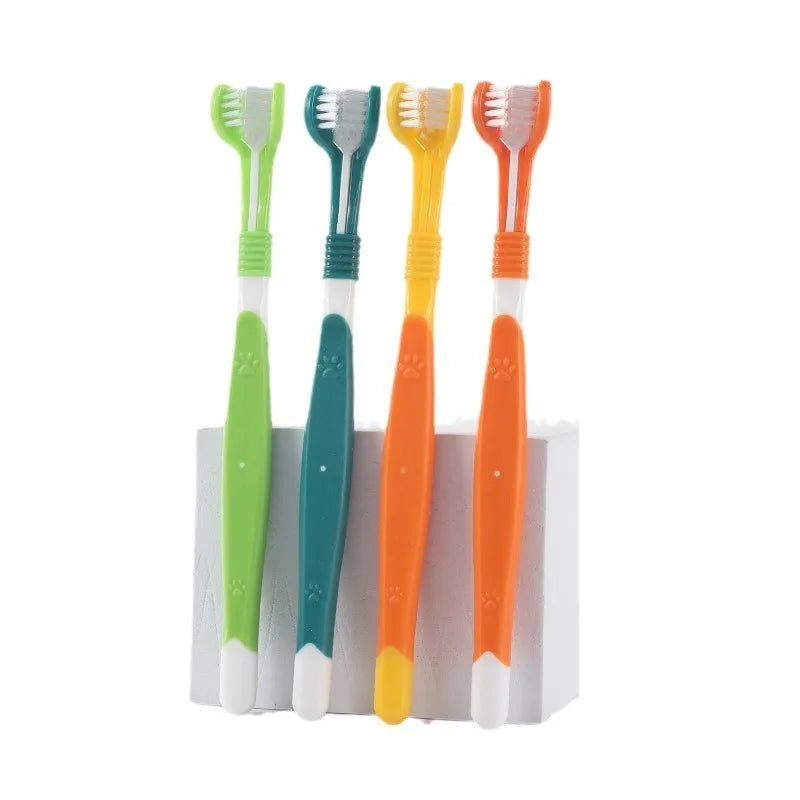 Pet Toothbrush Dog Plastic Toothbrush Removing Bad Breath