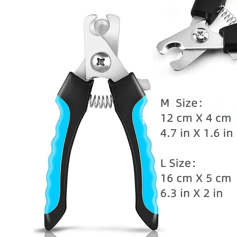 Professional Pet Nail Clipper with Safety Guard Stainless