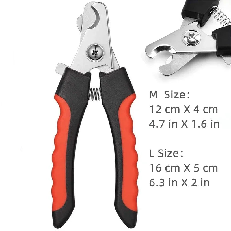 Professional Pet Nail Clipper with Safety Guard Stainless