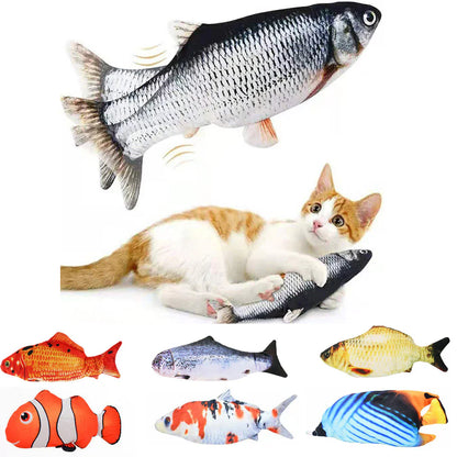 Cat Toys Fish USB Charger Fish Interactive Electric