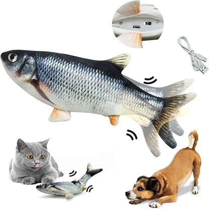 Cat Toys Fish USB Charger Fish Interactive Electric