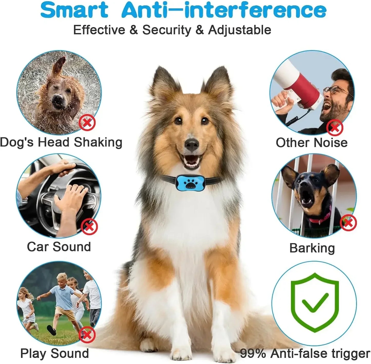 Pet Dog Anti Barking Device USB Rechargeable Dogs