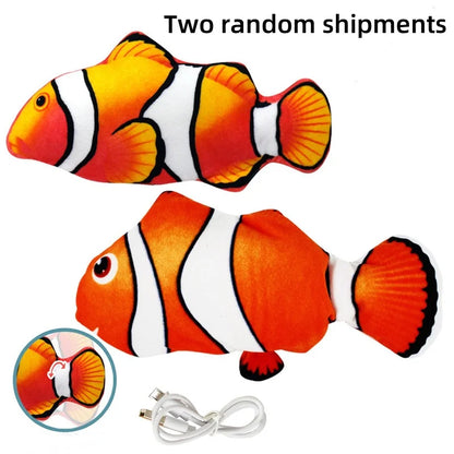 Cat Toys Fish USB Charger Fish Interactive Electric