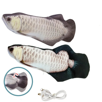 Cat Toys Fish USB Charger Fish Interactive Electric