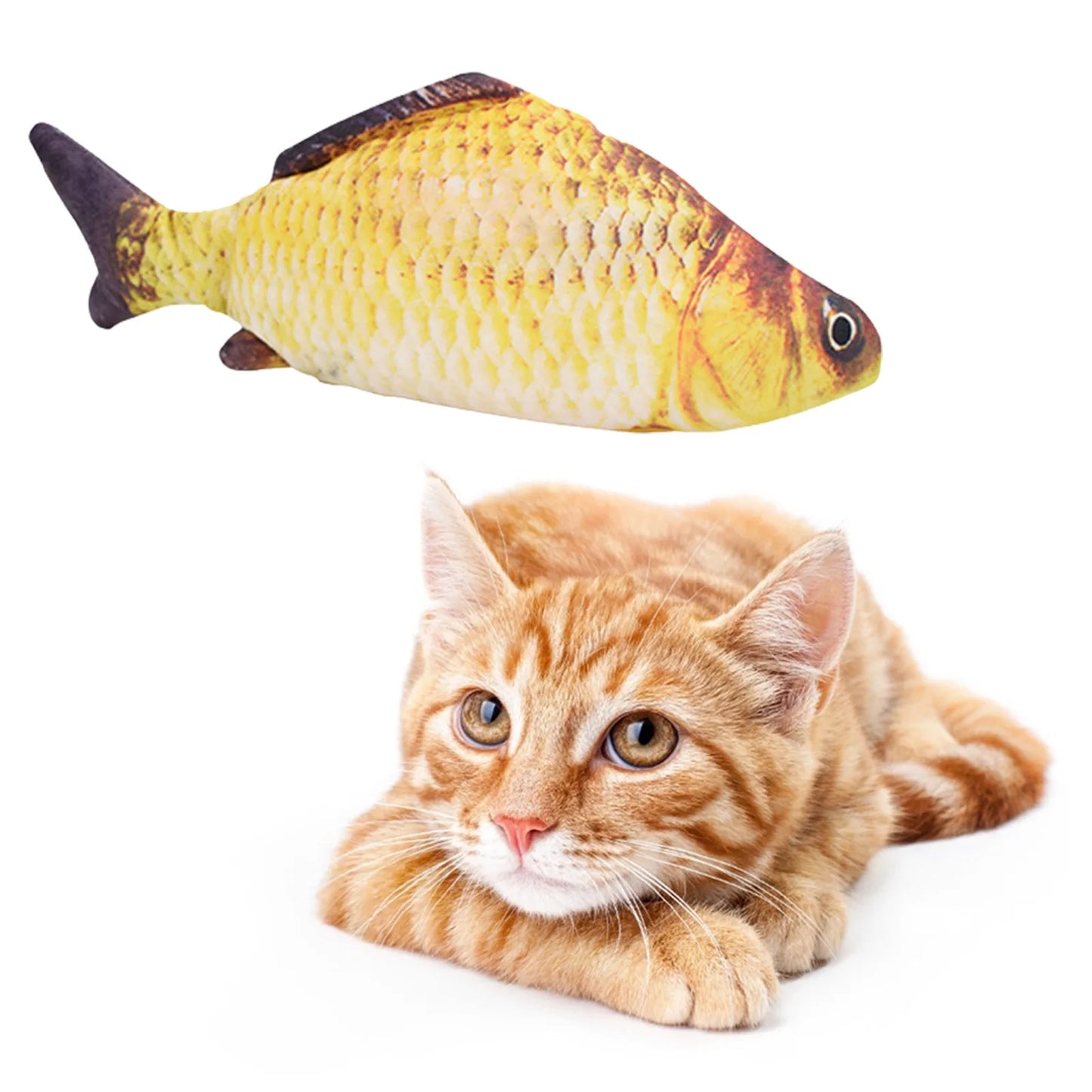 Cat Toys Fish USB Charger Fish Interactive Electric