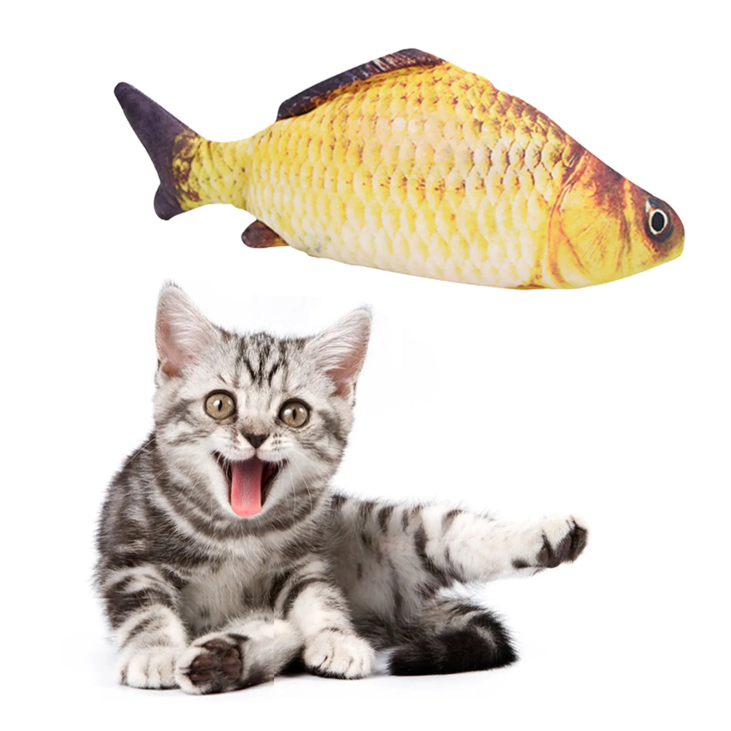 Cat Toys Fish USB Charger Fish Interactive Electric
