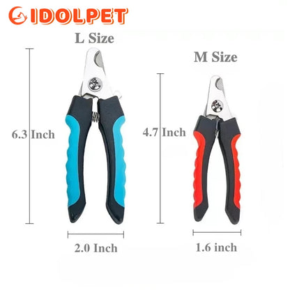 Professional Pet Nail Clipper with Safety Guard Stainless