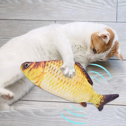 Cat Toys Fish USB Charger Fish Interactive Electric